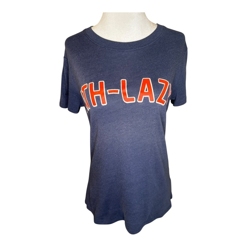 Sub Urban Riot ATH-LAZY Graphic Tee XS Blue‎ Orange Short Sleeve Casual Top